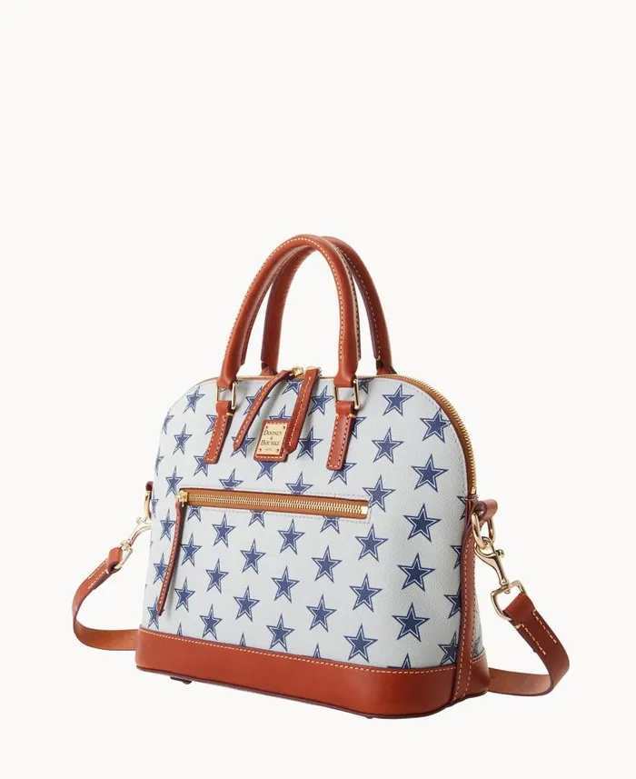 Woman NFL Cowboys Domed Zip Satchel Cowboys Dooney and Bourke Satchels Woman NFL Cowboys Domed Zip Satchel Cowboys Dooney and Bourke Satchels