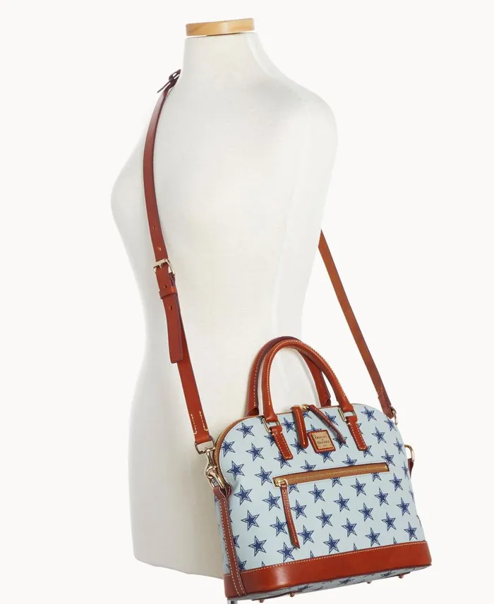 Woman NFL Cowboys Domed Zip Satchel Cowboys Dooney and Bourke Satchels Woman NFL Cowboys Domed Zip Satchel Cowboys Dooney and Bourke Satchels