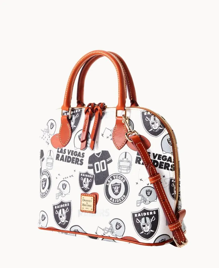 Woman NFL Raiders Zip Zip Satchel Raiders Dooney and Bourke Satchels Woman NFL Raiders Zip Zip Satchel Raiders Dooney and Bourke Satchels