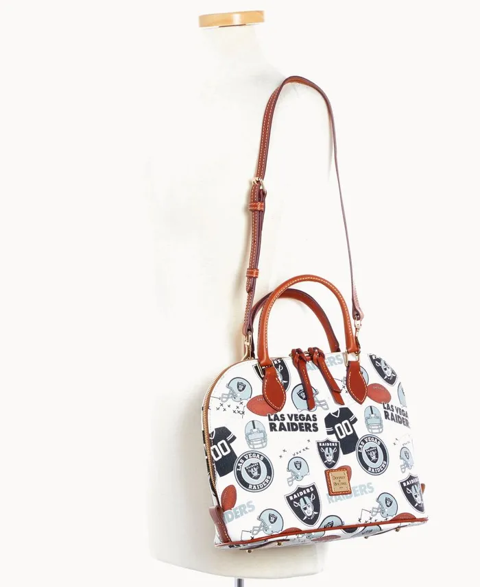 Woman NFL Raiders Zip Zip Satchel Raiders Dooney and Bourke Satchels Woman NFL Raiders Zip Zip Satchel Raiders Dooney and Bourke Satchels