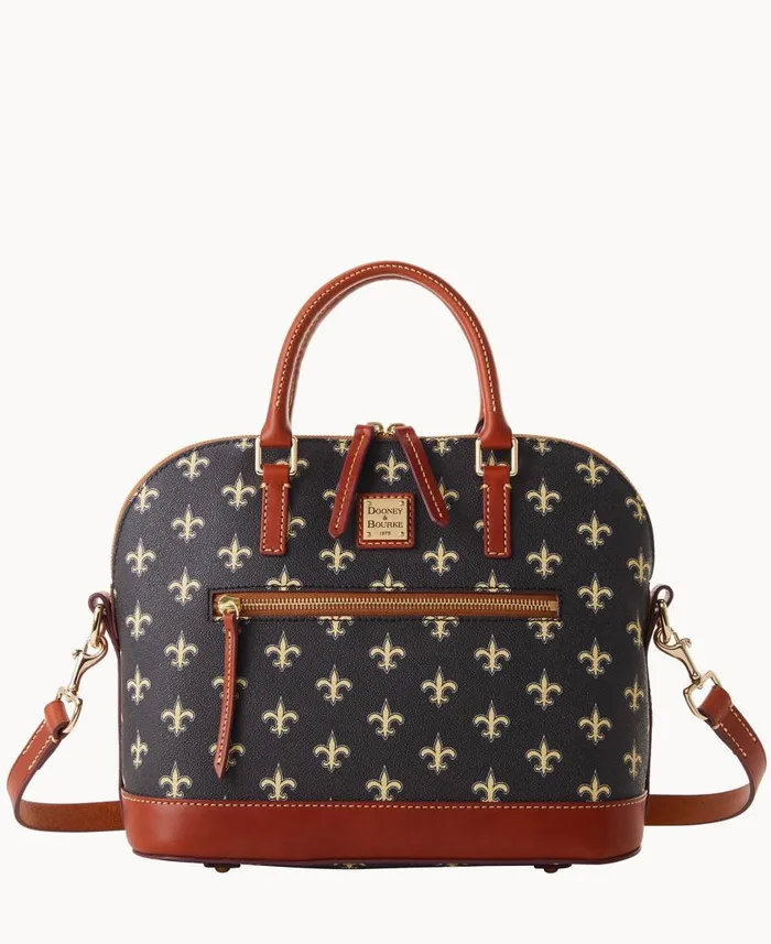 Woman NFL Saints Domed Zip Satchel Saints Dooney and Bourke Satchels