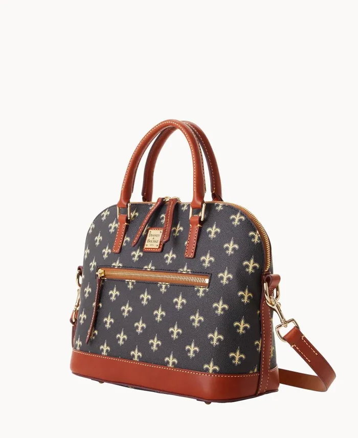 Woman NFL Saints Domed Zip Satchel Saints Dooney and Bourke Satchels Woman NFL Saints Domed Zip Satchel Saints Dooney and Bourke Satchels