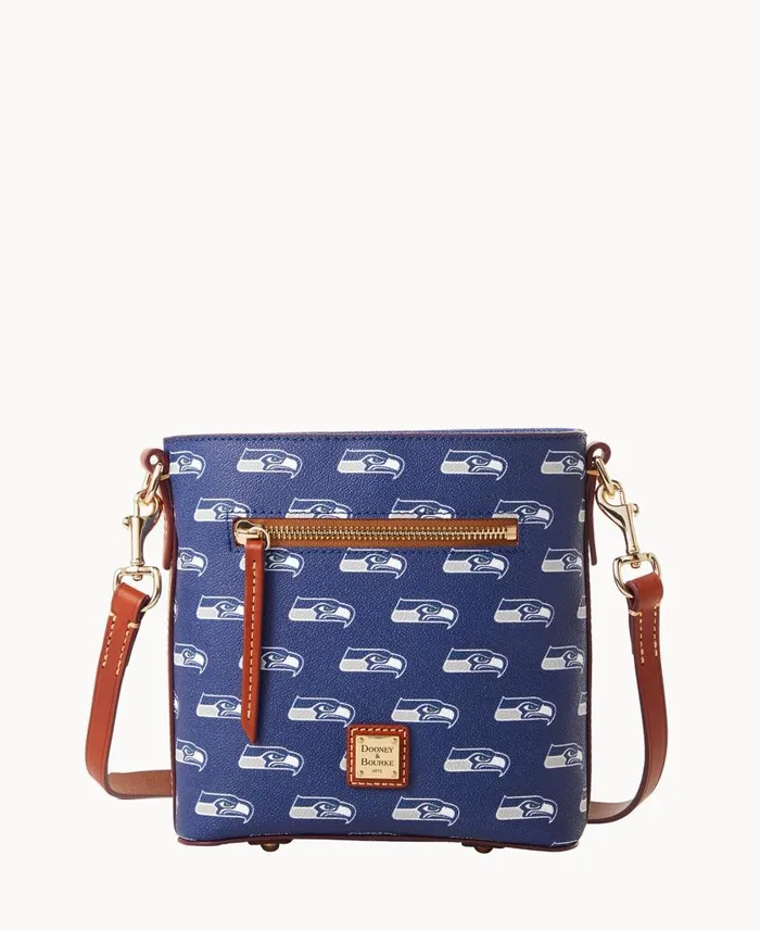 Woman NFL Seahawks Small Zip Crossbody Seahawks Dooney and Bourke Crossbodies