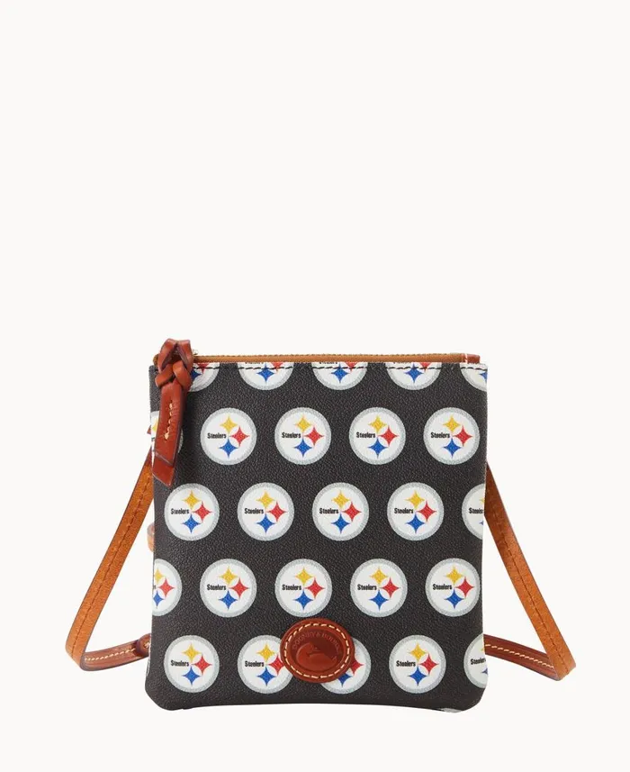 Woman NFL Steelers Small North South Top Zip Crossbody Steelers Dooney and Bourke Crossbodies Woman NFL Steelers Small North South Top Zip Crossbody Steelers Dooney and Bourke Crossbodies