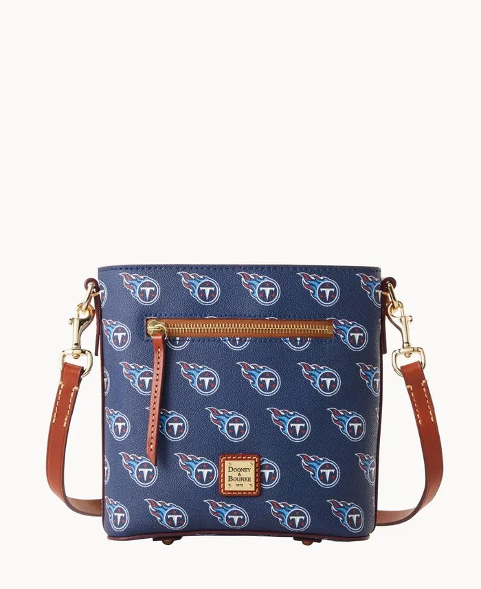 Woman NFL Titans Small Zip Crossbody Titans Dooney and Bourke Crossbodies