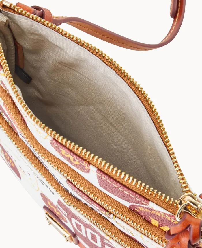Woman NFL Washington N S Triple Zip Crossbody Washington Dooney and Bourke Crossbodies Woman NFL Washington N S Triple Zip Crossbody Washington Dooney and Bourke Crossbodies