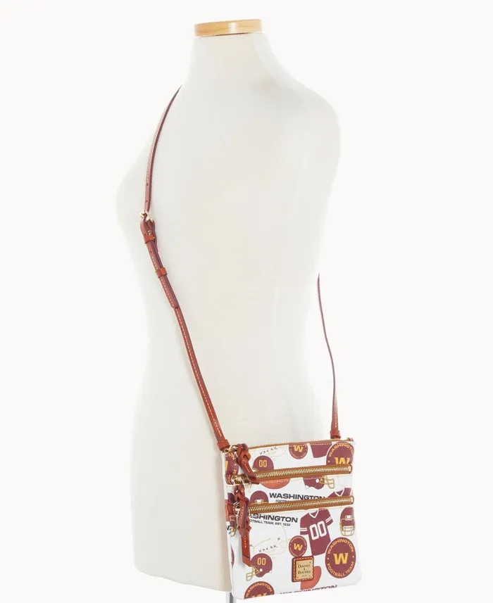 Woman NFL Washington N S Triple Zip Crossbody Washington Dooney and Bourke Crossbodies Woman NFL Washington N S Triple Zip Crossbody Washington Dooney and Bourke Crossbodies