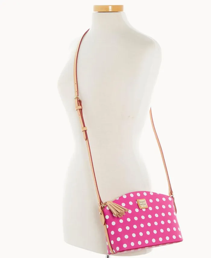 Woman Polka Dot Robin Crossbody Fuchsia Dooney and Bourke Crossbodies Woman Polka Dot Robin Crossbody Fuchsia Dooney and Bourke Crossbodies