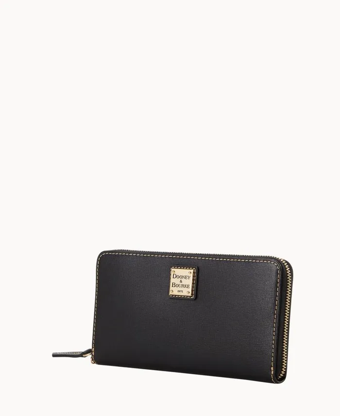 Woman Saffiano Large Zip Around Wristlet Crossbody Black Dooney and Bourke Crossbodies Woman Saffiano Large Zip Around Wristlet Crossbody Black Dooney and Bourke Crossbodies