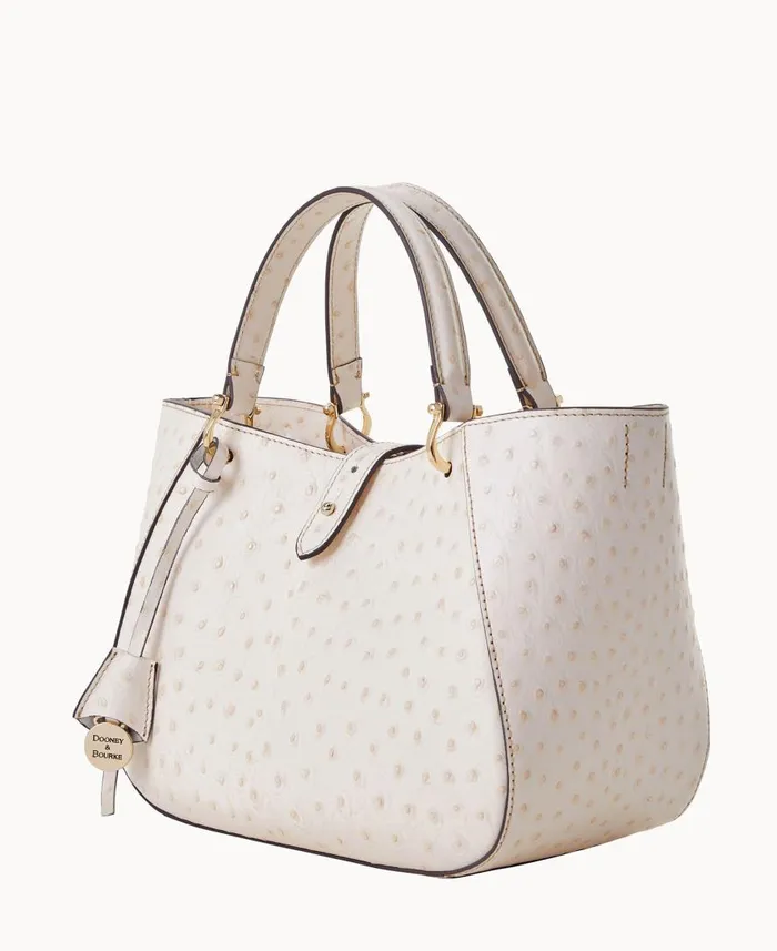 Woman Sahara Small Camilla White Dooney and Bourke Satchels Woman Sahara Small Camilla White Dooney and Bourke Satchels