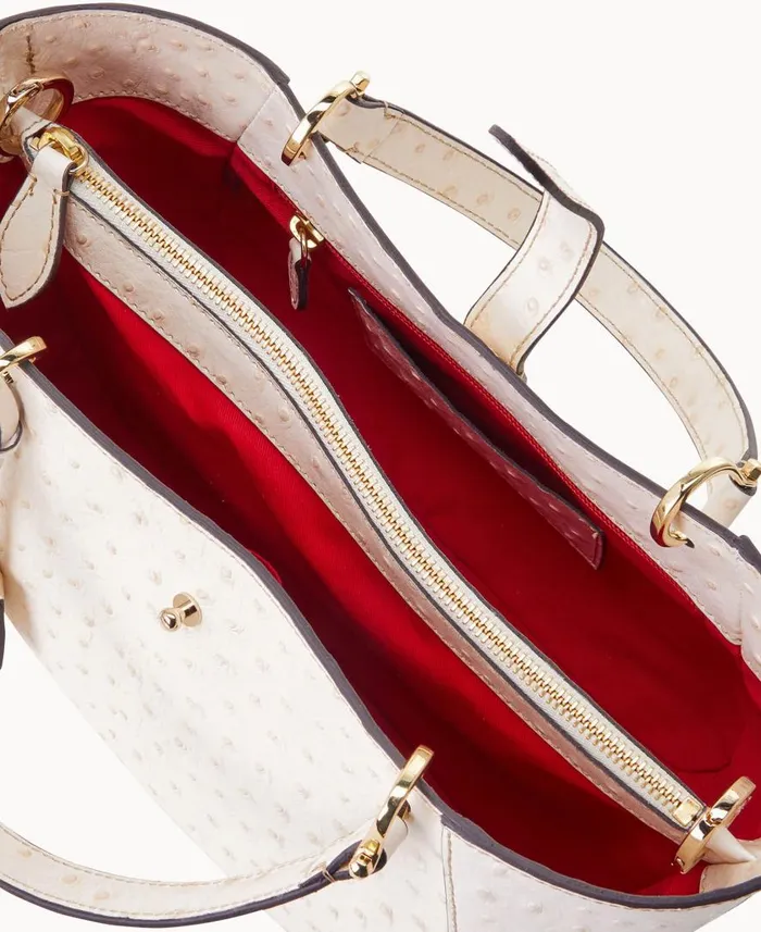 Woman Sahara Small Camilla White Dooney and Bourke Satchels Woman Sahara Small Camilla White Dooney and Bourke Satchels
