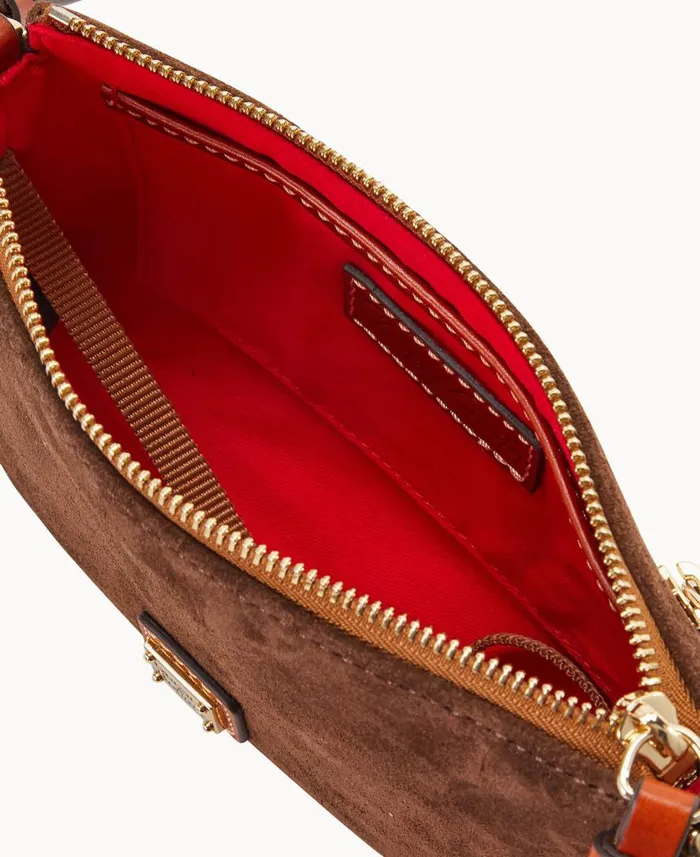 Woman Suede Slim Crossbody Brown Tmoro Dooney and Bourke Crossbodies Woman Suede Slim Crossbody Brown Tmoro Dooney and Bourke Crossbodies