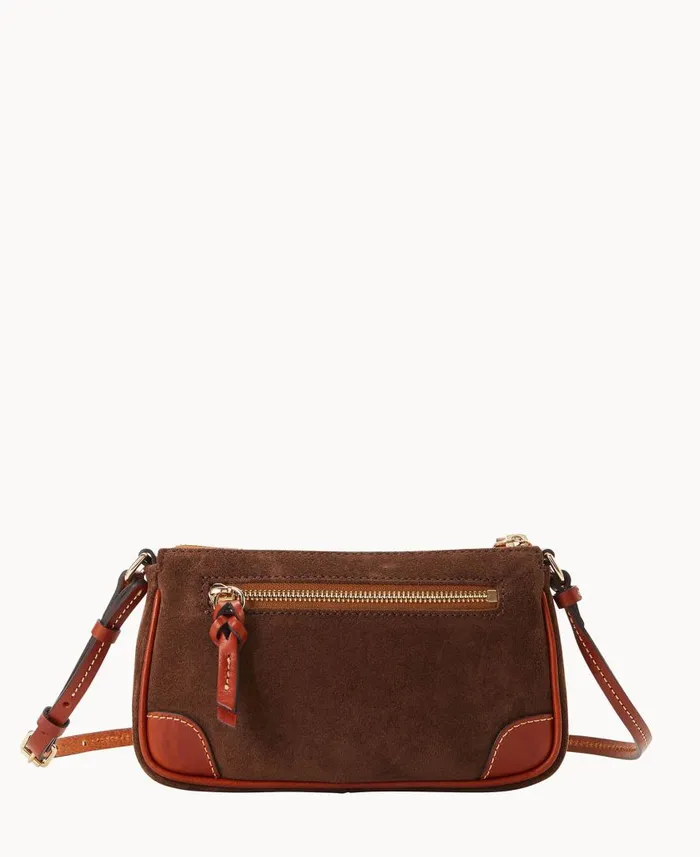 Woman Suede Slim Crossbody Brown Tmoro Dooney and Bourke Crossbodies Woman Suede Slim Crossbody Brown Tmoro Dooney and Bourke Crossbodies