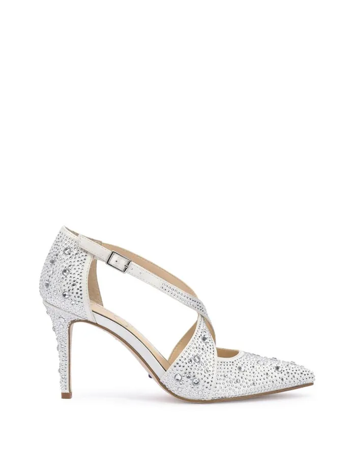 Women Accile High Heel In White Jessica Simpson Pumps