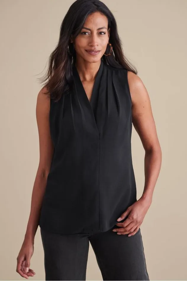 Women Akira Tank Black Soft Surroundings Tops