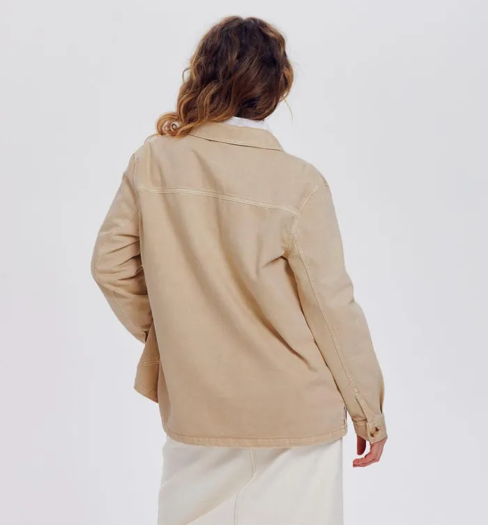 Women Alma Overshirt 8211 Ecru Promod Jackets Women Alma Overshirt 8211 Ecru Promod Jackets