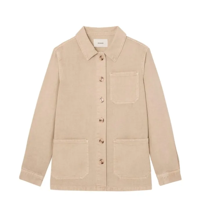 Women Alma Overshirt 8211 Ecru Promod Jackets Women Alma Overshirt 8211 Ecru Promod Jackets