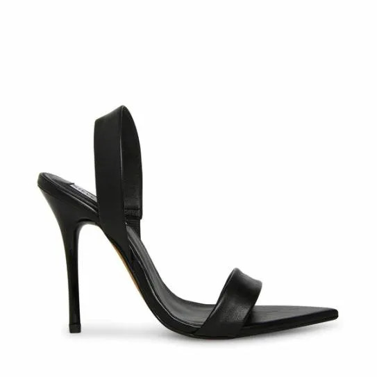 Women BATALI BLACK LEATHER Black Leather Steve Madden Heels