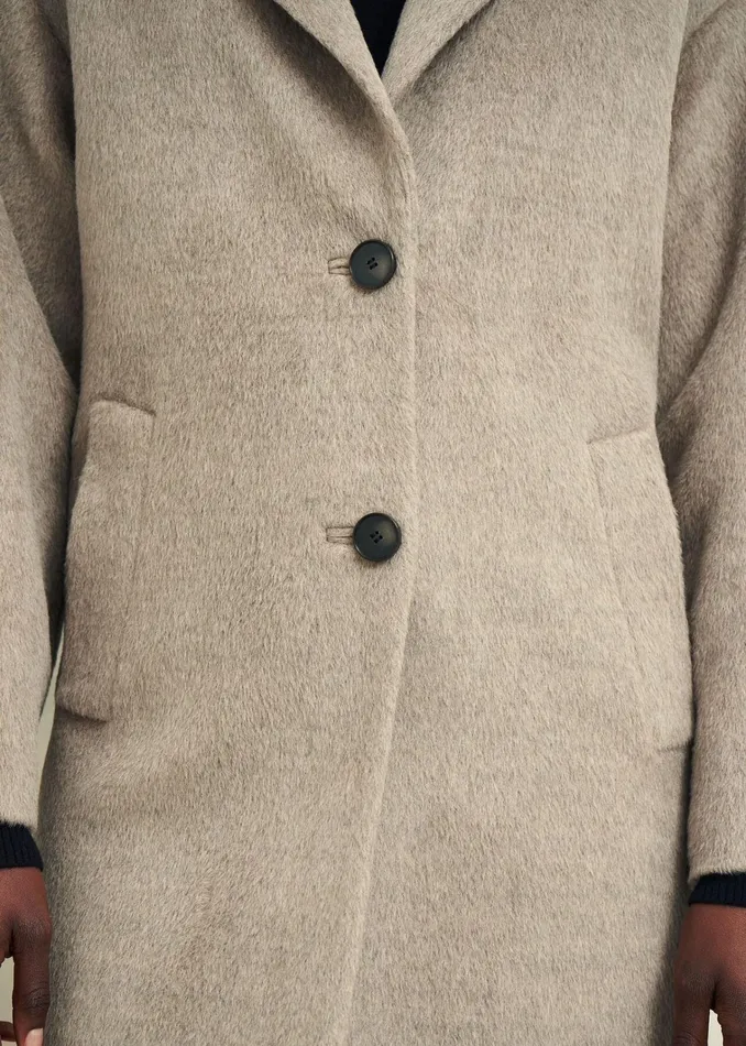 Women Bhavina Wool Blend Coat Neutral Hobbs Coats and Jackets
