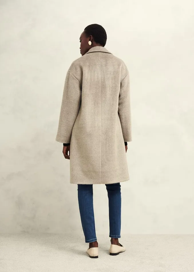 Women Bhavina Wool Blend Coat Neutral Hobbs Coats and Jackets