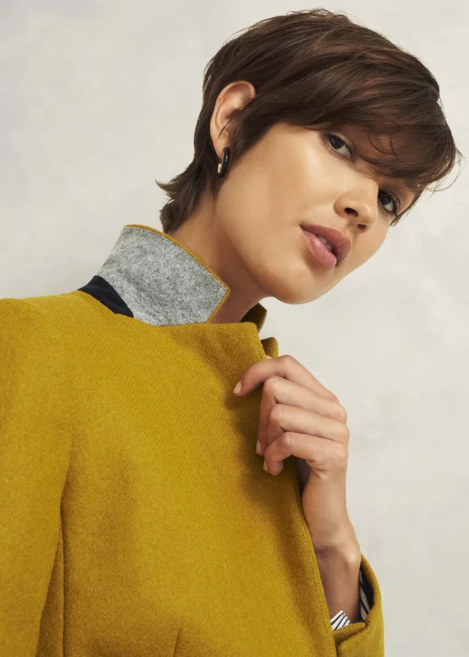 Women Blake Wool Jacket Ochre Hobbs Coats and Jackets