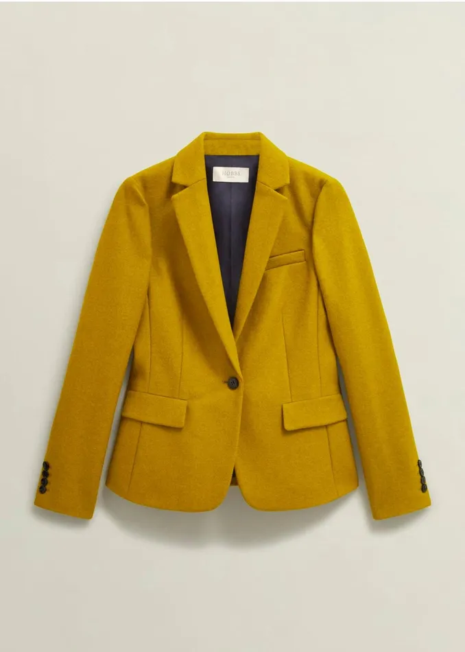 Women Blake Wool Jacket Ochre Hobbs Coats and Jackets