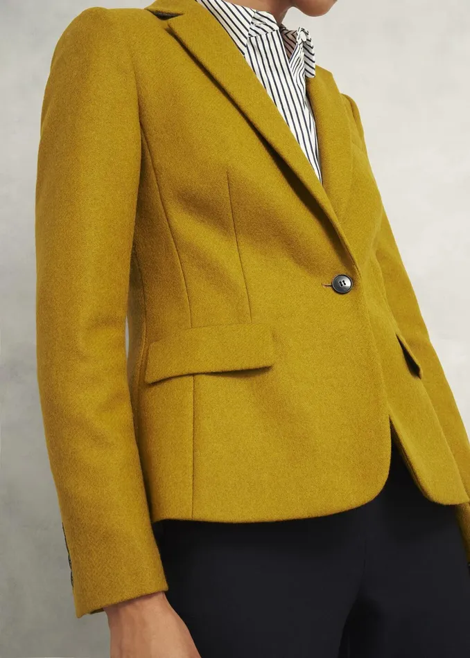 Women Blake Wool Jacket Ochre Hobbs Coats and Jackets