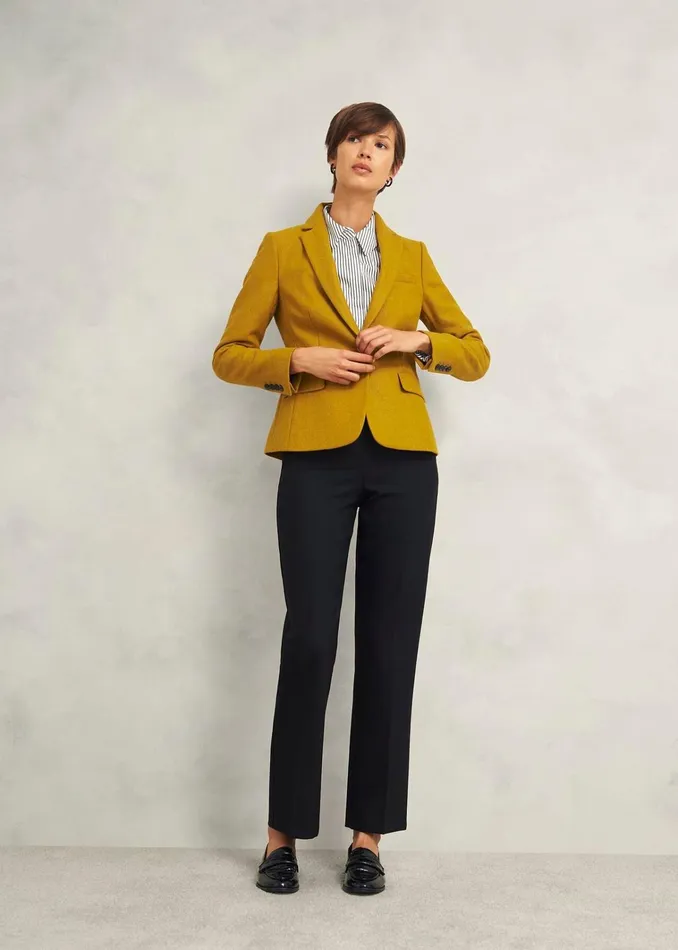 Women Blake Wool Jacket Ochre Hobbs Coats and Jackets
