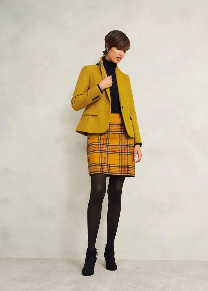 Women Blake Wool Jacket Ochre Hobbs Coats and Jackets