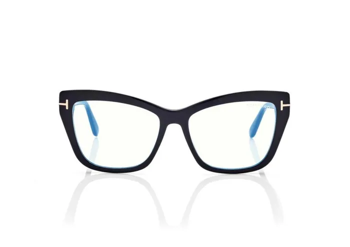 Women BLUE BLOCK COLLECTION Tom Ford Blue Block Square Cat Eye Opticals