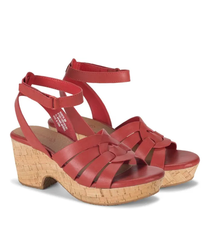 Women Bonita Wedge Sandal Red Baretraps Wedge Sandals