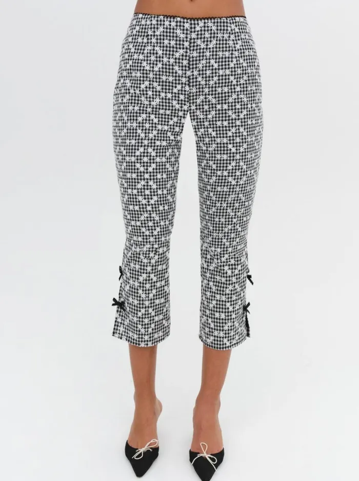 Women Bottoms For Love and Lemons Mimi Capri Pants Black