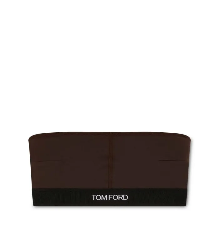 Women Bras Tom Ford Modal Signature Bandeau Dark Chocolate