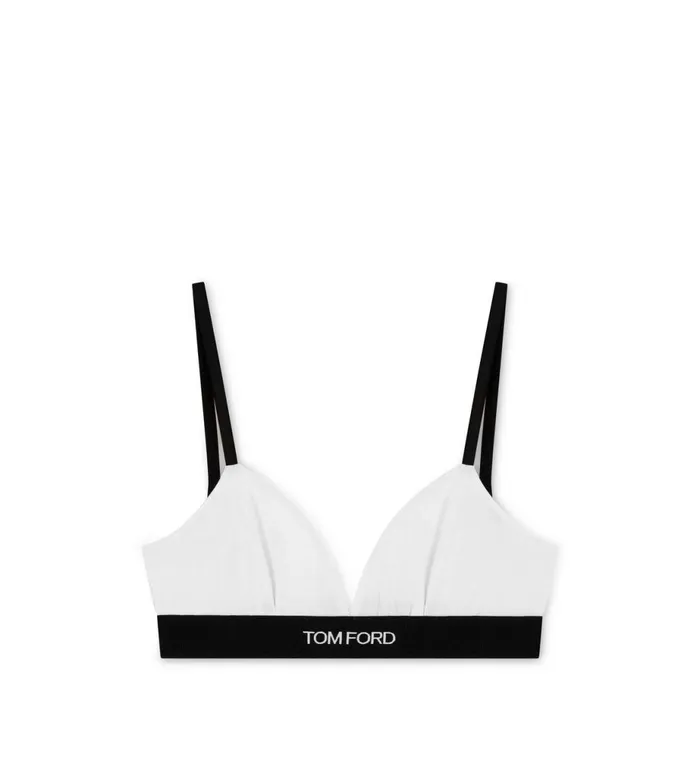 Women Bras Tom Ford Modal Signature Bra White