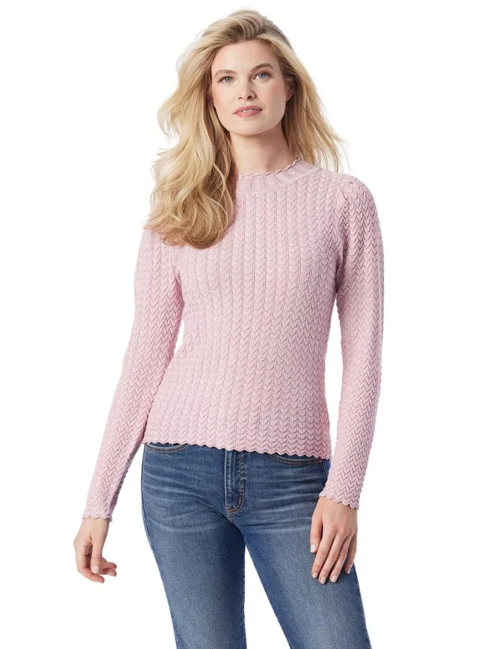 Women Camilla Sweater In Silver Pink Jessica Simpson Tops and Tees