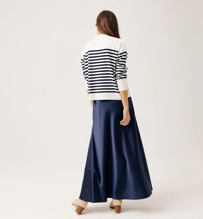 Women Cardigan 8211 Navy Blue Stripes Promod Jumpers And Cardigans Women Cardigan 8211 Navy Blue Stripes Promod Jumpers And Cardigans
