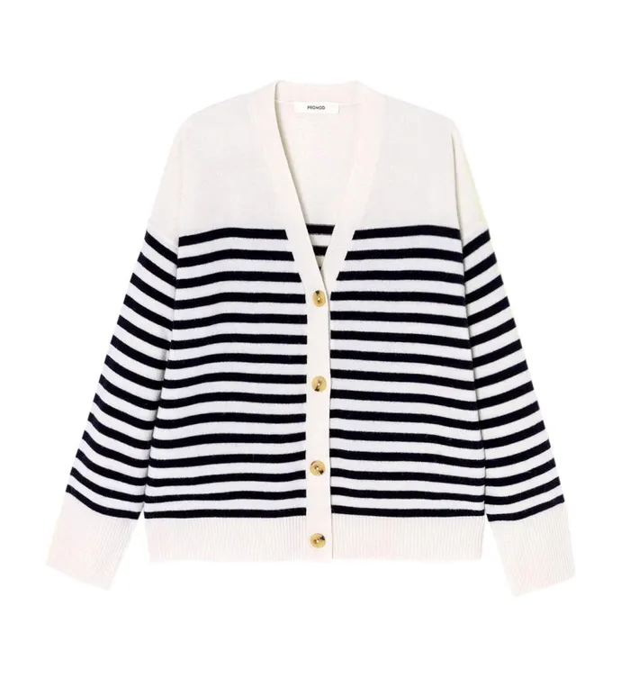Women Cardigan 8211 Navy Blue Stripes Promod Jumpers And Cardigans Women Cardigan 8211 Navy Blue Stripes Promod Jumpers And Cardigans