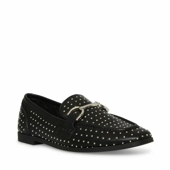 Women CARRINES BLACK Black Steve Madden Loafers and Flats Women CARRINES BLACK Black Steve Madden Loafers and Flats