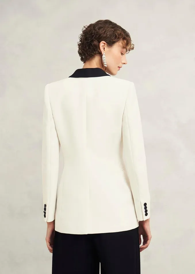 Women Charlecote Jacket Ivory Black Hobbs Coats and Jackets