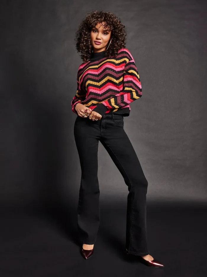 Women Charmed Flare In Black Jessica Simpson Denim