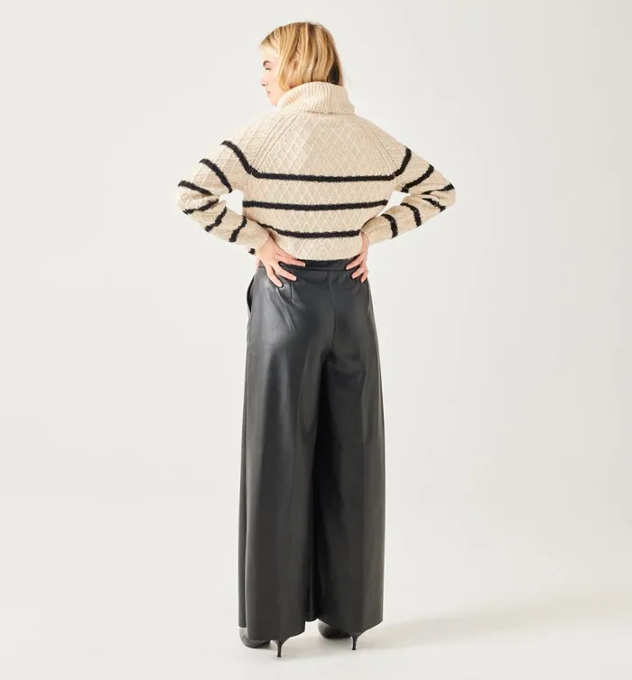 Women Cowl Neck Jumper 8211 Black Stripes Promod Jumpers And Cardigans Women Cowl Neck Jumper 8211 Black Stripes Promod Jumpers And Cardigans