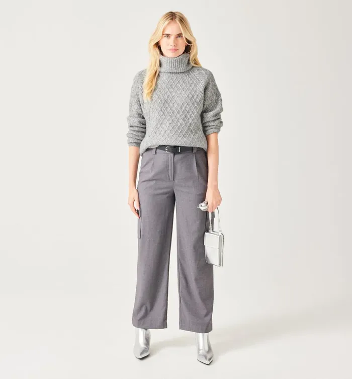 Women Cowl Neck Jumper 8211 Light Grey Promod Jumpers And Cardigans Women Cowl Neck Jumper 8211 Light Grey Promod Jumpers And Cardigans