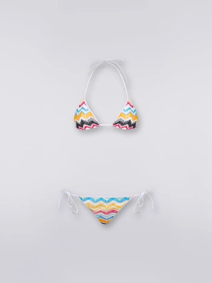 Women CrochetEffect Viscose Bikini Multicoloured Missoni Swimsuits