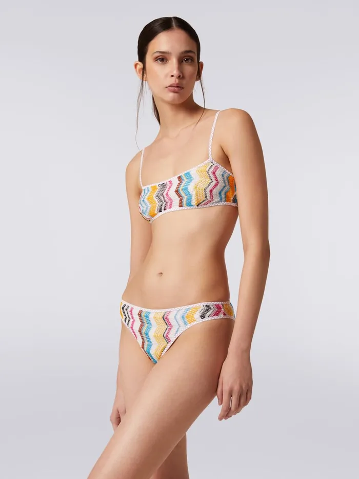Women CrochetEffect Viscose Bikini Multicoloured Missoni Swimsuits