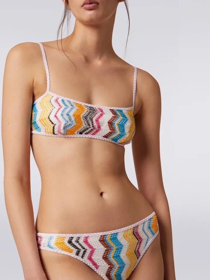 Women CrochetEffect Viscose Bikini Multicoloured Missoni Swimsuits