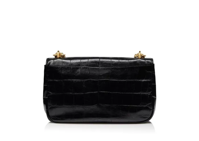 Women Cross Body Bags Tom Ford Stamped Croc Leather Carine Medium Shoulder Bag Women Cross Body Bags Tom Ford Stamped Croc Leather Carine Medium Shoulder Bag
