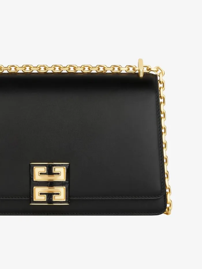Women Crossbody Bags Givenchy Medium 4G Bag In Leather With Chain Black Women Crossbody Bags Givenchy Medium 4G Bag In Leather With Chain Black