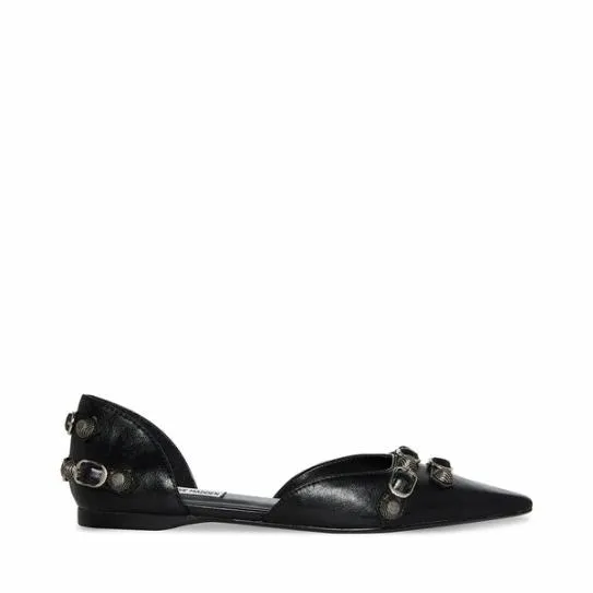 Women DALIA BLACK Black Steve Madden Loafers and Flats