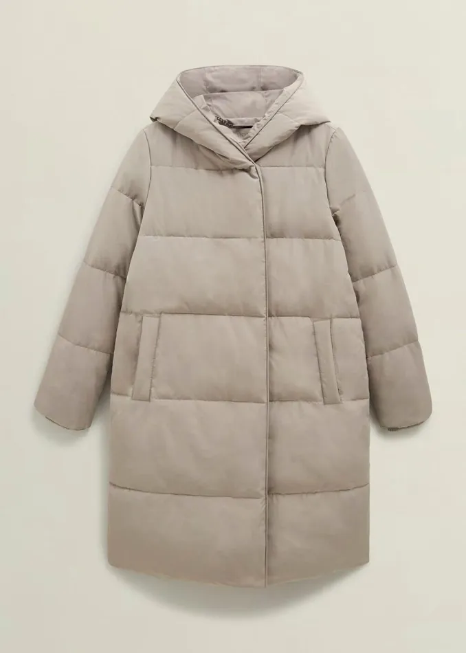 Women Darla Puffer Buff Grey Hobbs Coats and Jackets