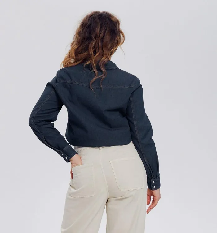 Women Denim Jacket 8211 Rinse Denim Promod Shirts And Tunics Women Denim Jacket 8211 Rinse Denim Promod Shirts And Tunics